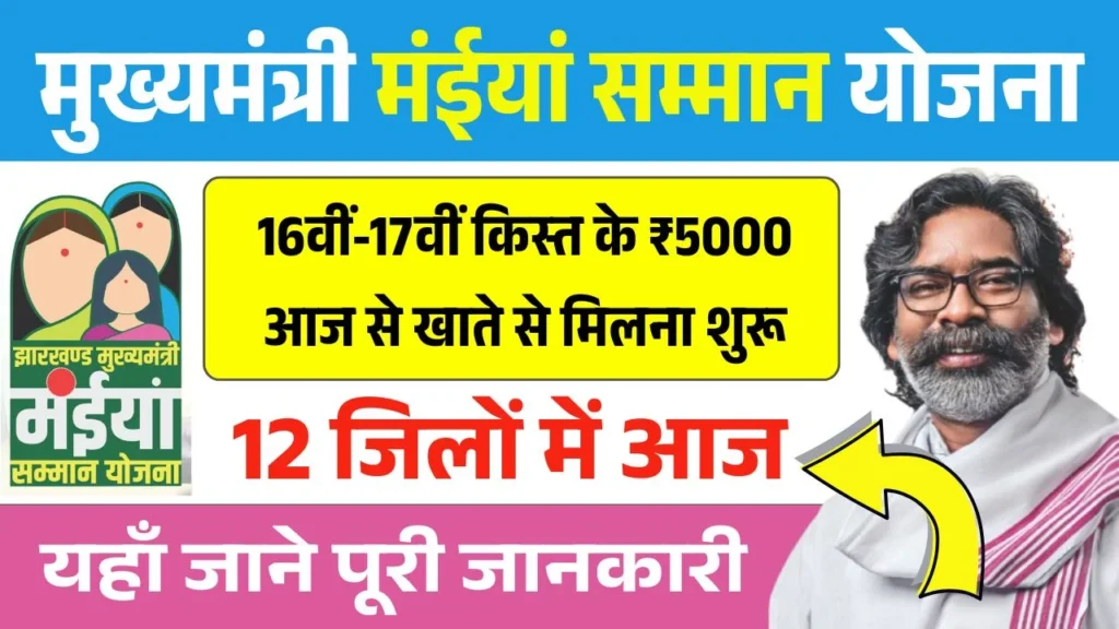 Maiya Samman Yojana 16th 17th Installment Release